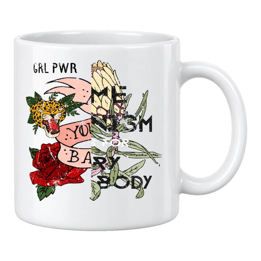 Mug — Leopardflower — الأمام — أبيض