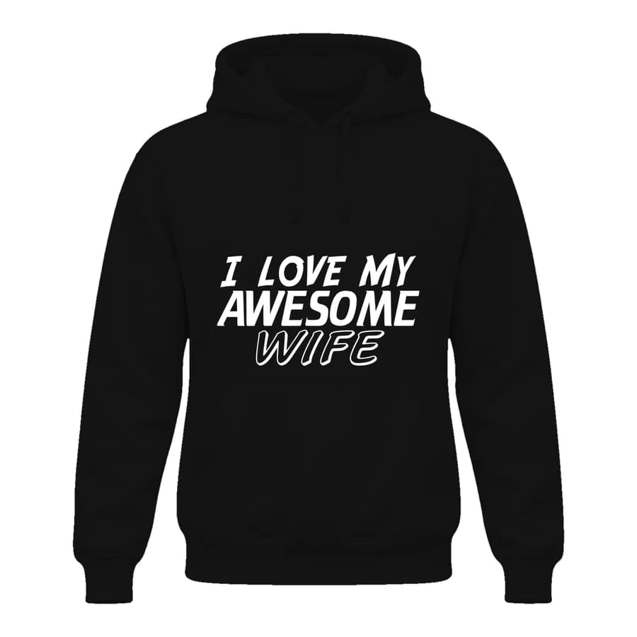 Hoodie — Mon amour — Devant — Noir